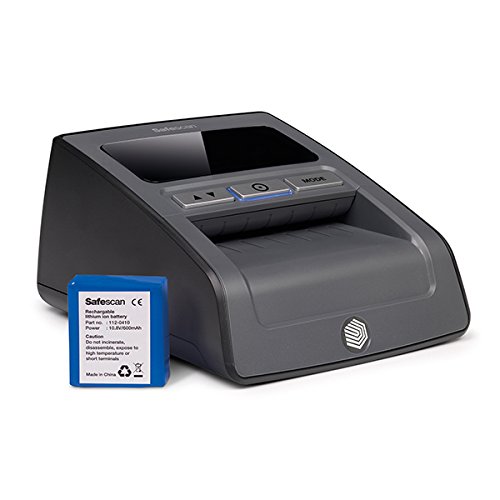 Safescan 155-S Negro - Detector automático de billetes falsos para una verificación 100% - 15.9 x 12.8 x 8.3 cm