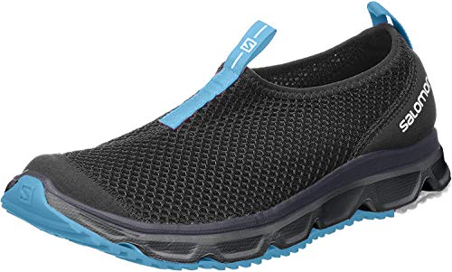 Salomon RX Moc 3.0, Zapatillas de Senderismo para Hombre, Negro/Azul Cielo (Black/Black/Hawaiian Surf), 42 EU