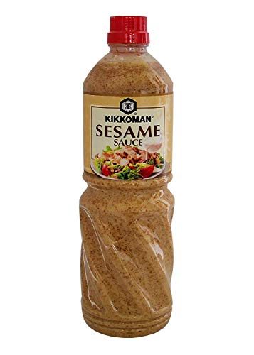 Salsa de sésamo Kikkoman 1L para ensaladas, platos de pasta ... o para mojar