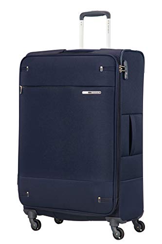 Samsonite Base Boost Spinner M Maleta Expansible, 78 cm, 105/112.5 L, Azul (Navy Blue)