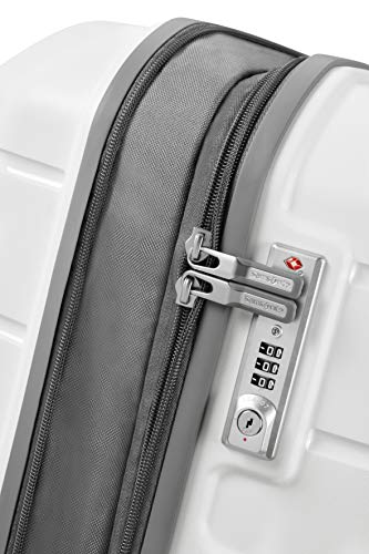 Samsonite Flux - Spinner 68/25 Expandable Equipaje de Mano, 68 cm, 95 litros, Blanco (White)