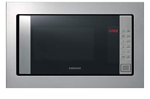 Samsung FG87SST/XEC Microondas de Integración Con Grill, 23 Litros de capacidad, Interior Cerámico Enamel, Potencia 800W/1100W, Acero Inoxidable, Sistema de ondas TDS, Limpieza Vapor Steam Clean