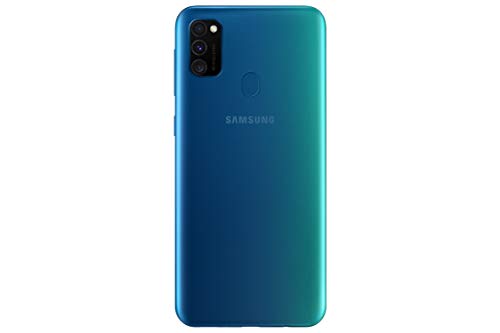 Samsung Galaxy M30s - Smartphone Dual SIM, pantalla 16.21 cm sAMOLED FHD+, camara 48MP, 4 GB RAM, 64 GB ROM, bateria 6000 mAH, Android, azul [Versión española, Exclusivo Amazon]