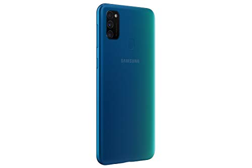 Samsung Galaxy M30s - Smartphone Dual SIM, pantalla 16.21 cm sAMOLED FHD+, camara 48MP, 4 GB RAM, 64 GB ROM, bateria 6000 mAH, Android, azul [Versión española, Exclusivo Amazon]