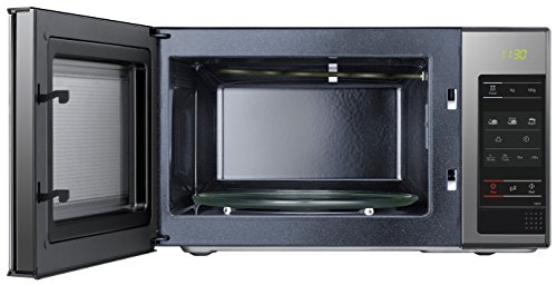 Samsung ME83X/XEC - Microondas sin Grill, 800 W, 23 Litros, 6 Niveles de Potencia, Interior Cerámico para Mayor Facilidad en la Limpieza, Color Negro
