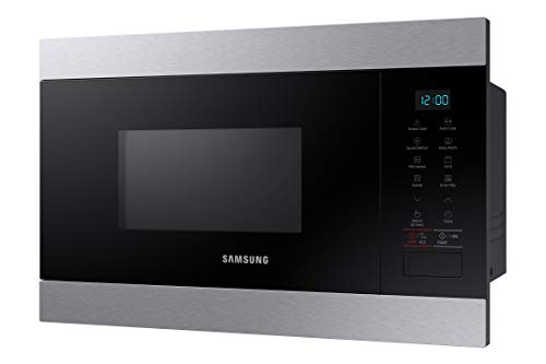 Samsung MG22M8074CT Microondas de Integración, 22 Litros, 850W/1100W, Color inox