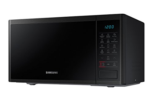 Samsung MG23J5133AK/EC Microondas con Grill, 23 Litros de Capacidad, Potencia 800W/1100W, Interior Cerámico Enamel, Color Negro Mate