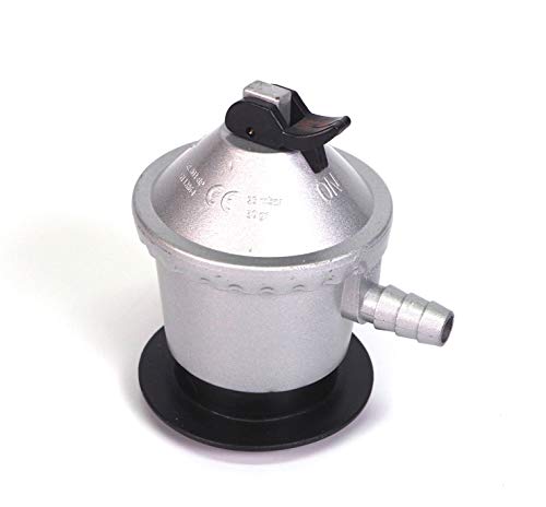 Sanfor Regulador Bombona Gas butano de 12 kg de uso doméstico | Homologado (UNE-EN12864) | Color Plateado | Talla única