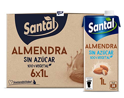 Santal Bebida Vegetal de Almendra sin Azúcar - pack 6 x 1Lt (8410285999111)