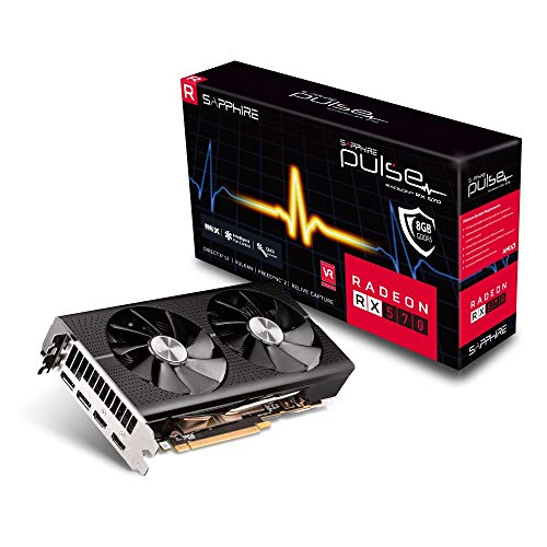 Sapphire 11266-66-20G - Tarjeta gráfica (Radeon RX 570, 8 GB, GDDR5, 256 bit, 3840 x 2160 Pixeles, PCI Express x16 3.0)