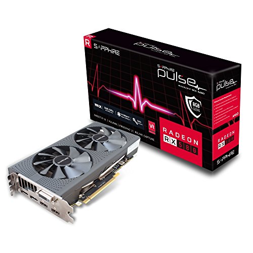 Sapphire Pulse Radeon RX 580 8GD5 - Tarjeta gráfica, AMD, 3840 x 2160 Pixeles, 1366 MHz, 8 GB, GDDR5