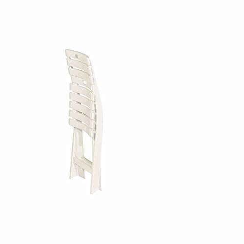 SATURNIA 8330040 Silla Resina Plegable Blanca "Birki"