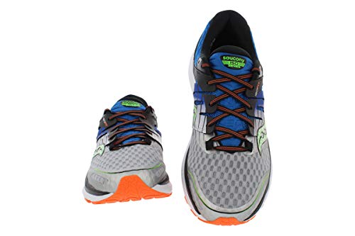 Saucony Triumph Iso 2 - Zapatillas de running para hombre, Azul (Blue/Silver/Lime), 42.5 EU