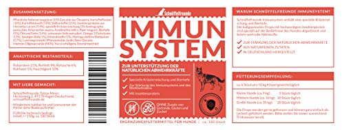 Schnüffelfreunde Immunsystem I Vitaminas y Nutrientes para Perros - para Ayudar al Sistema Inmunitario Natural del Perro - Naturales Hierbas para más Vitalidad