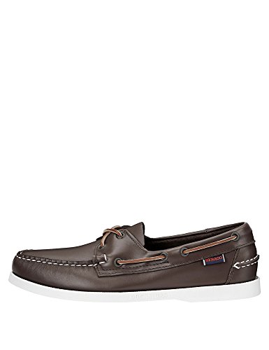 Sebago Docksides Portland, Náuticos para Hombre, Rojo Vino, 40 EU