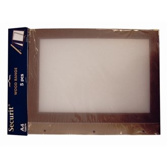 Securit Menú (h753, color marrón A4 (Pack de 5)