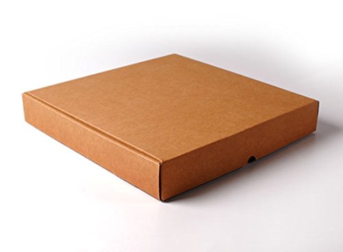 Selfpackaging Caja de Pizza en microcanal Color Kraft Disponible en 3 tamaños. Muy Resistentes. Pack 50 ud. - S