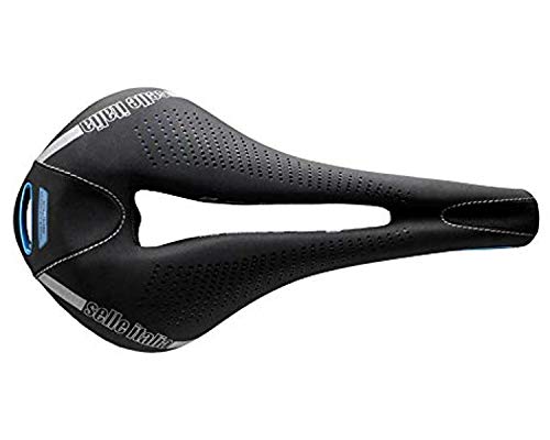 Selle Italia - Sillìn Bicicleta de Carretera MAX FLITE E-Bike Gel Superflow, Rail TI 316 Tubo Ø7, Sillìn Road Gran Turismo Fibra-tek, Comfort, Amortiguador