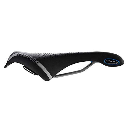 Selle Italia - Sillìn Bicicleta de Carretera MAX FLITE E-Bike Gel Superflow, Rail TI 316 Tubo Ø7, Sillìn Road Gran Turismo Fibra-tek, Comfort, Amortiguador