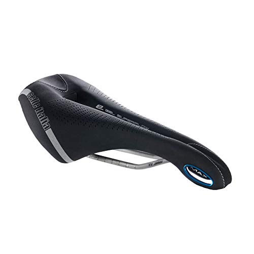 Selle Italia - Sillìn Bicicleta de Carretera MAX FLITE E-Bike Gel Superflow, Rail TI 316 Tubo Ø7, Sillìn Road Gran Turismo Fibra-tek, Comfort, Amortiguador