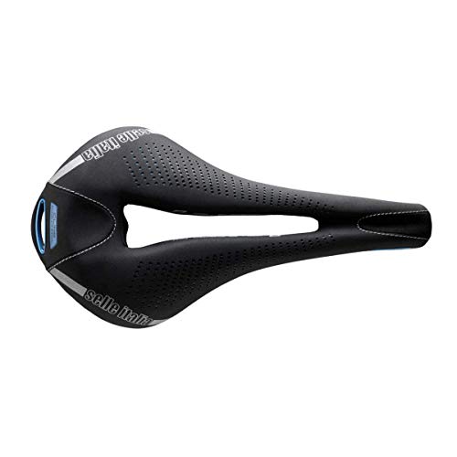 Selle Italia - Sillìn Bicicleta de Carretera MAX FLITE E-Bike Gel Superflow, Rail TI 316 Tubo Ø7, Sillìn Road Gran Turismo Fibra-tek, Comfort, Amortiguador