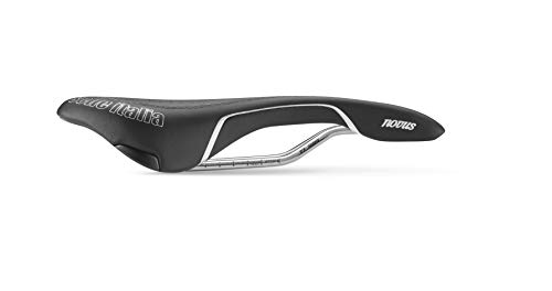 Selle Italia - Sillìn Bicicleta de Carretera Novus Endurance Superflow, Rail TI 316 Tubo Ø7, Sillìn Corto Road Perfomance Fibra-tek Ligero, Ultra Comfort Gel (L3)