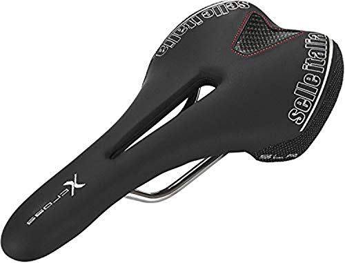 Selle Italia SLR X-Cross Flow S2 Sillín, Unisex Adulto, Negro, Talla Única