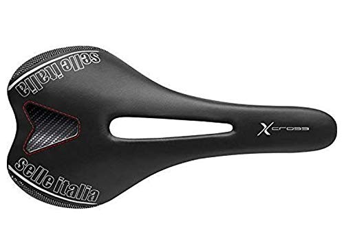 Selle Italia SLR X-Cross Flow S2 Sillín, Unisex Adulto, Negro, Talla Única