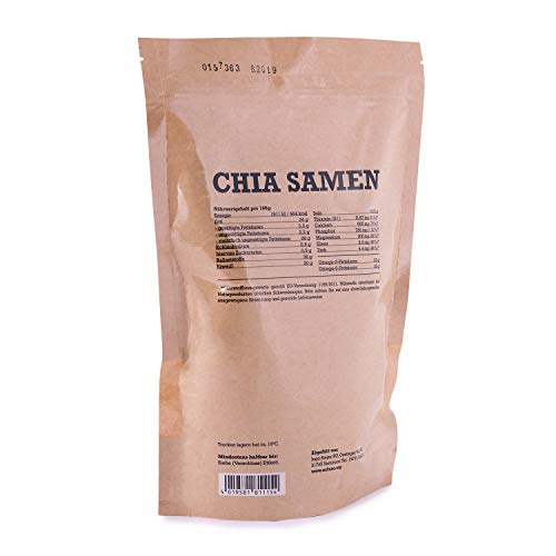 Semillas de Chia 100% Orgánico - Calidad Superior 1 x 1Kg - mituso