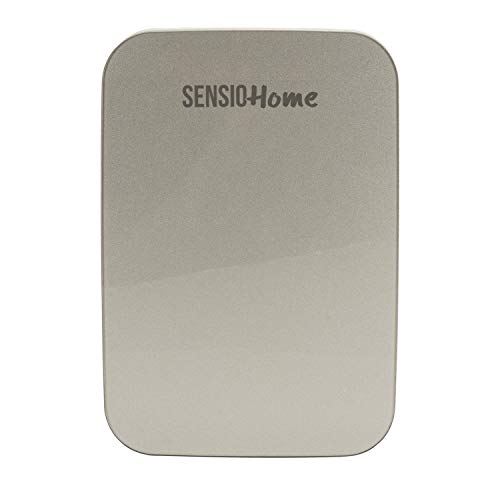 SENSIOHOME 10L Mini Frigorífico Frigorífico y Calentador | Alimentación AC+DC - 12v, enchufe UK y EU | Compacto, portátil y silencioso, para casa, dormitorio, coche, vacaciones (Plata)