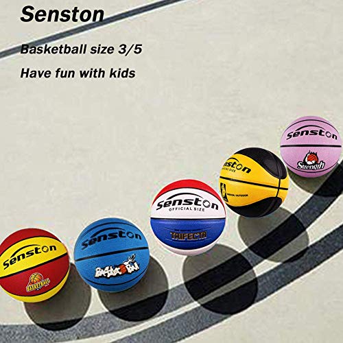 Senston Balon Baloncesto Niños de Goma de Tamaño 5