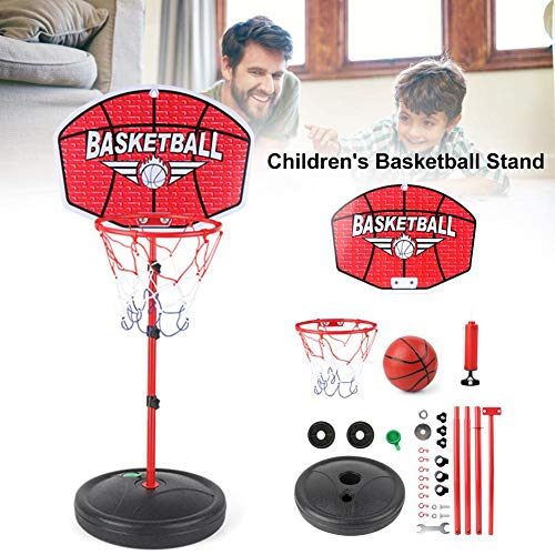 seraphicar Aro y Soporte de Baloncesto, Soportes de Baloncesto de 1.5 m Diseño de Altura Ajustable, Conjunto de Soporte de Baloncesto para Juguetes Divertidos para niños en Interiores y Exteriores