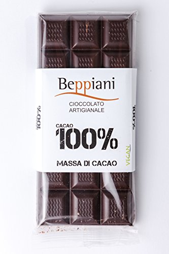 Set de 5 Tabletas 100% Masa de Cacao – 450 g, Beppiani – Chocolate Artesanal – MADE IN ITALY