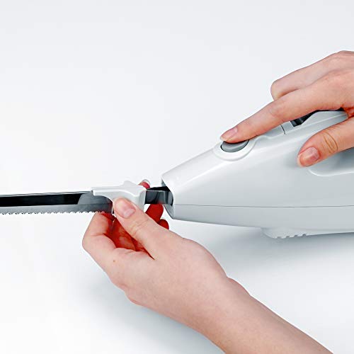 SEVERIN EM 3965 Cuchillo Eléctrico, 100 W, Blanco/Gris