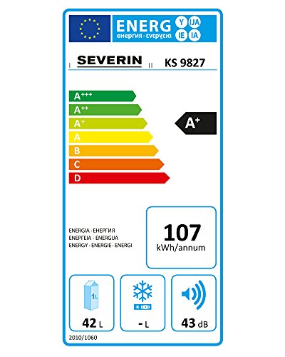 Severin KS 9827 - Mini-Frigorífico, 70 W, 42 l, Blanco