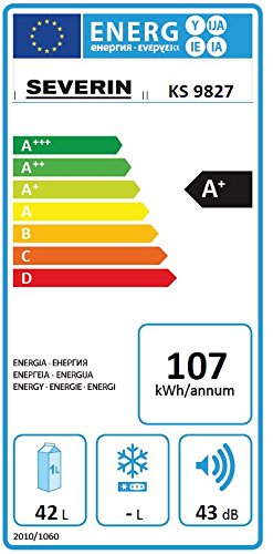 Severin KS 9827 - Mini-Frigorífico, 70 W, 42 l, Blanco