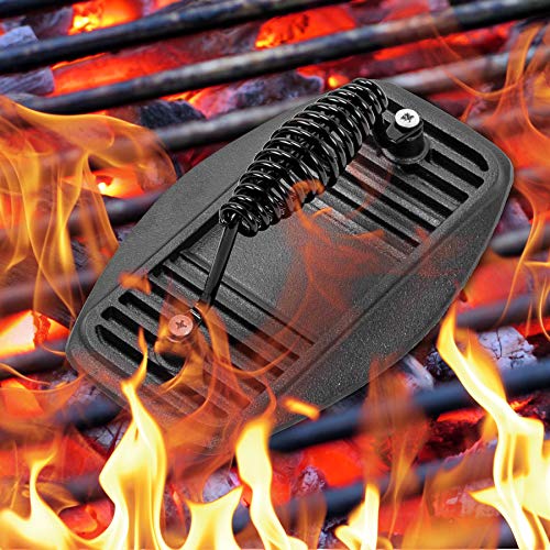 Sfeomi Plancha de Cocina de Hierro Fundido 45cm Plancha Reversible de Hierro con Prensa Antiadherente BBQ Parrilla Portátil para Casa, Camping, Barbacoa