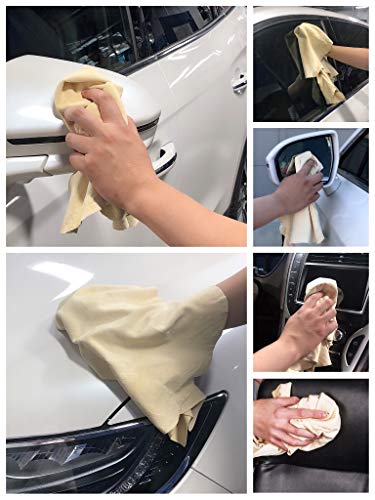 Sheepskin Elite Gamuza de piel para secado y absorción de autos, accesorio de piel para lavado de coche