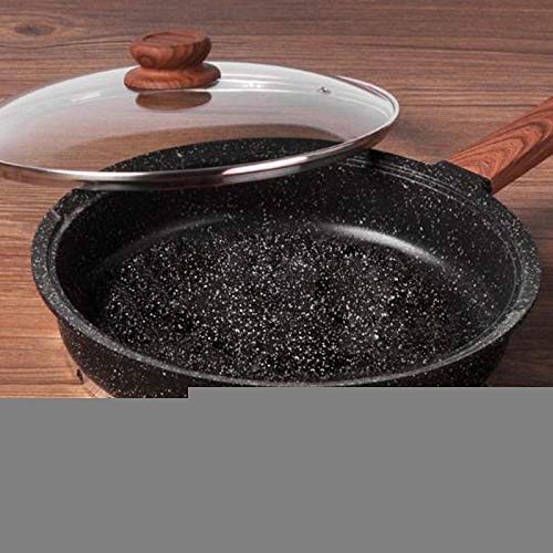 Shooyoo sartén, Calidad de la Moda Venta Directa Duradera Utensilios Especiales de Cocina Herramientas Olla Gruesa Freidora Antiadherente sin Humo Uso General para Cocina de Gas e inducción 22cm