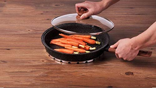 Shooyoo sartén, Calidad de la Moda Venta Directa Duradera Utensilios Especiales de Cocina Herramientas Olla Gruesa Freidora Antiadherente sin Humo Uso General para Cocina de Gas e inducción 22cm