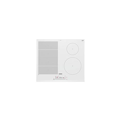 Siemens EX652FEB1F hobs Blanco Integrado Con - Placa (Blanco, Integrado, Con placa de inducción, Vidrio y cerámica, 1400 W, 14,5 cm)