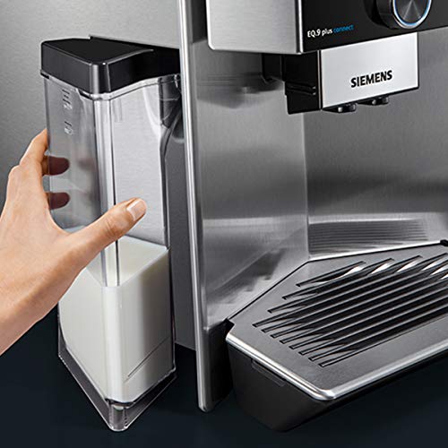 Siemens TI9553X1RW Cafetera Superautomática, 1500 W, 1.7 litros, Plástico, Acero