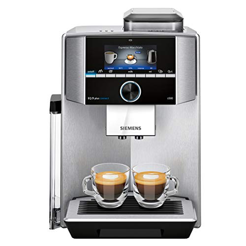 Siemens TI9553X1RW Cafetera Superautomática, 1500 W, 1.7 litros, Plástico, Acero