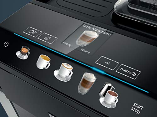 Siemens TQ505R09 Cafetera espresso superautomática, EQ.500, Negro, 1500 W, 1.7 litros, Plástico