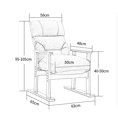 Silla de Cubierta Silla del Comedor Sofá de Ocio Silla de Belleza Restaurante Café Silla de Hotel Home Office Siesta sillas reclinables Patio Jardín Tumbona (Color : Marrón, Diseño : B)