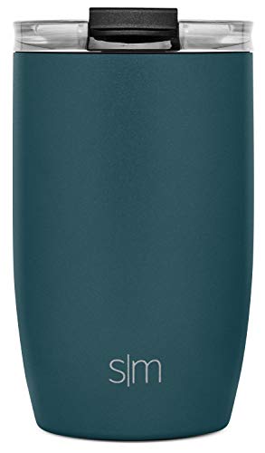 Simple Modern 355 ml (12oz) Voyager Termo Taza con Paja - Vaso Termico de Viaje Café Termica Para Llevar Acero Inoxidable Botella de Agua -Aguas Revueltas