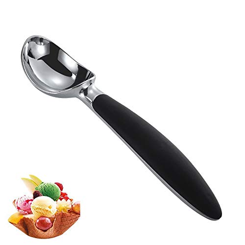 Sinogoods Cucharas de helado, Cuchara para Helado Acero Inoxidable, para Galleta, Masa, Bolas de Carne, Platos de Arroz, Helado Cuchara Herramienta