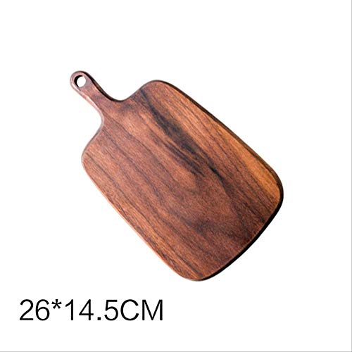 siyao Tabla De Cortar Black Walnut Chopping Blocks Kitchen Wood Food Plate Wooden Pizza Sushi Bread Whole Tray Cutting Board No Paint 260-A Thin Style