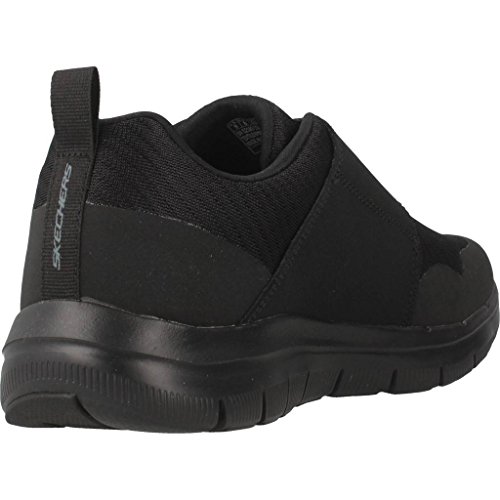 Skechers 52183, Zapatillas con Velcro Hombre, Negro, 41 EU