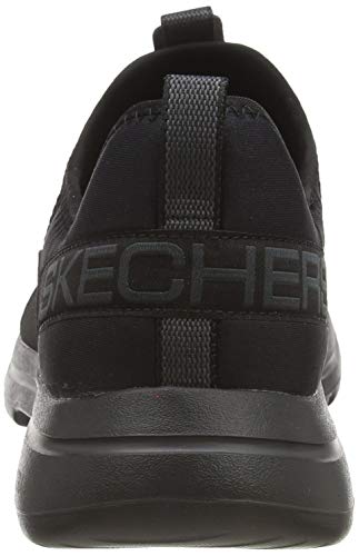 Skechers Go Walk 5, Zapatillas sin Cordones para Hombre, Negro (Black Textile/Synthetic/Charcoal Trim Bkcc), 41 EU